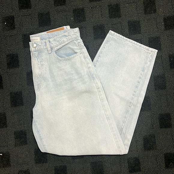 Light wash high rise wide leg jeans - Picture 3 of 6